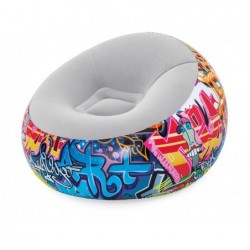 Poltrona Gonfiabile di 112x112x66 cm. Graffiti Bestway 75075