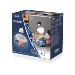 Poltrona Gonfiabile di 112x112x66 cm. Graffiti Bestway 75075 | Piscinefuoriterraweb