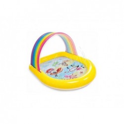 Piscina Gonfiabile Per Bambini 147x130x86 Cm Con Parasole Arcobaleno Intex 57156