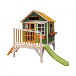 Casetta per Bambini Verde e Arancione Elevada Flam di Masgames MA800595