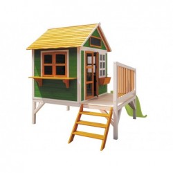 Casetta per Bambini Verde e Arancione Elevada Flam di Masgames MA800595 | Piscinefuoriterraweb