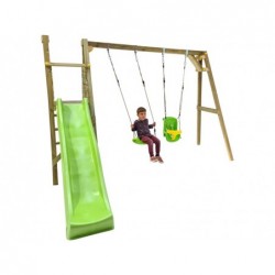 Parco Giochi per Bambini Lignum con Seggiolino per Bebé di Masgames MA700067 | Piscinefuoriterraweb