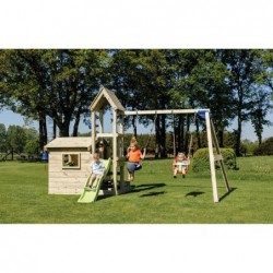 Parco Giochi Lookout Con Altalena Doppia E Casetta Masgames Ma811801