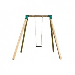 Altalena singola di legno quadrata Karai Deluxe per adulti Masgames MA700068