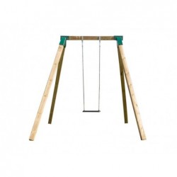 Altalena singola di legno quadrata Karai Deluxe per adulti Masgames MA700069