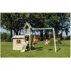 Parco Giochi Lookout Con Altalena Doppia E Casetta Masgames Ma812801