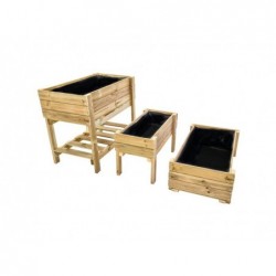 Tavoli da coltivazione Fortis in legno Pack 3 Masgames MA600703