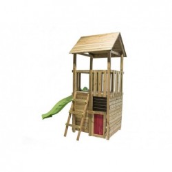 Parco giochi in Legno Tibidabo XL con Casetta e Altalena Individuale Masgames MA700253