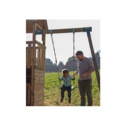 Parco giochi in Legno Lollipop XL con altalena individuale Masgames MA700429X | PiscineFuoriterraWeb