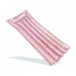 Materassino Gonfiabile 170x53 Cm Rosa Con Glitter Intex 58720