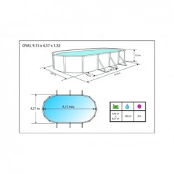 Piscina Toi 915x457x132 cm Prestigio 2284 | PiscineFuoriterraWeb