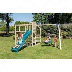 Parco Giochi Crossfit Con Altalena Doppia E Scivolo Masgames Ma811901