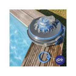 Robot pulitore Funzione a batteria Wet Runner Plus per piscine Gre RBR75 | PiscineFuoriterraWeb
