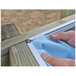 Liner Blu per piscine in legno da 620x395x133 cm. Gre F790892 | PiscineFuoriterraWeb