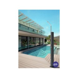 Doccia Solare da 30 litri in Alluminio con lavapiedi Gre SS30S | PiscineFuoriterraWeb