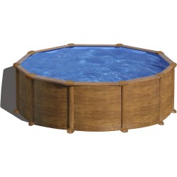 Piscina Rotonda Design Legno Pacific 460x120 Cm