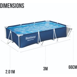 Piscina Fuoriterra 300x201x166 Cm Bestway 56411 | Piscinefuoriterraweb