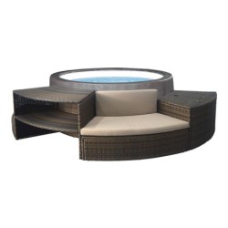 Spa semirigida Vita Premium di NetSpa da 73x184cm con mobili
