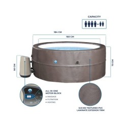 Spa semirigida Vita Premium di NetSpa da 73x184cm con mobili | PiscineFuoriterraWeb
