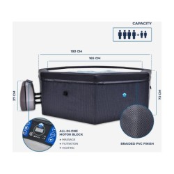 Spa semirigida Octopus NetSpa 73x193 cm | PiscineFuoriterraWeb