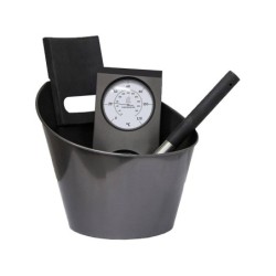 Set di accessori neri per sauna di Harvia