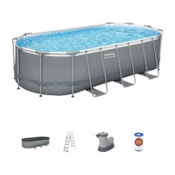 Piscina Fuori Terra Ovale 549x274x122 Cm Power Steel Bestway 56710