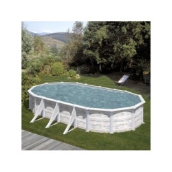 Piscina di 730x375x132 cm. d’Acciaio Groenlandia Gre KITPROV738N | Piscinefuoriterraweb