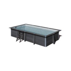 Piscina in Legno Composito Rettangolare da 606x326x124 cm di Gre KPCOR60N | PiscineFuoriterraWeb