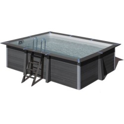 Piscina in Legno Composito Rettangolare da 466x326x124 cm di Gre KPCOR46N | PiscineFuoriterraWeb