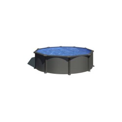Piscina rotonda effetto antracite Dream Pool Serie Anthracite da 460x132 cm Gre KITPR458GY