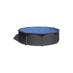 Piscina rotonda aspetto antracite Dream Pool Serie Anthracite da 460x120 cm Gre KIT460GY