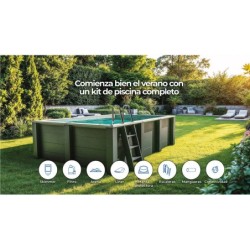 Piscina rettangolare in composito Avantgarde Nova 315x175x96 cm Gre KPCOR2814T | PiscineFuoriterraWeb