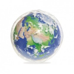 Pallone Gonfiabile 61 Cm Globo Terrestre Luce Led Bestway 31045